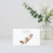 Trumpet Musician Teacher Visitekaartje (Staand voorkant)