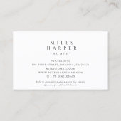 Trumpet Musician Teacher Visitekaartje (Achterkant)