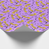 Trumpet Muzieknoten Patroon Cadeaupapier (Hoek)