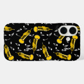 Trumpet Muzieknoten Patroon Case-Mate iPhone Case (Achterkant (horizontaal))