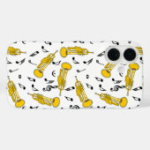 Trumpet Muzieknoten Patroon Case-Mate iPhone Case (Achterkant (horizontaal))