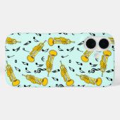 Trumpet Muzieknoten Patroon Case-Mate iPhone Case (Achterkant (horizontaal))