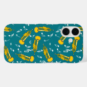 Trumpet Muzieknoten Patroon Case-Mate iPhone Case (Achterkant (horizontaal))