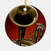 Trumpet of Cornet Round Ornament (Voorkant)