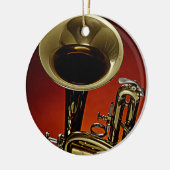 Trumpet of Cornet Round Ornament (Links)