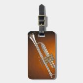 Trumpet op Gold Bagagelabel (Voorkant verticaal)
