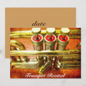 Trumpet Overweging cool jazz stijlvolle prestaties Kaart (Voorkant / Achterkant)