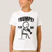 Trumpet Play Boy T-shirt (Voorkant)