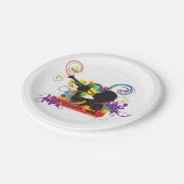 Trumpet Player Art Work Papieren Bordje (Gekanteld)