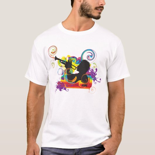 Trumpet Player Art Work T-shirt (Voorkant)