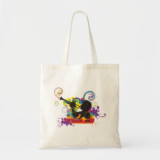 Trumpet Player Art Work Tote Bag (Voorkant)