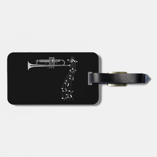 Trumpet Player Bagagelabel (Achterkant horizontaal)