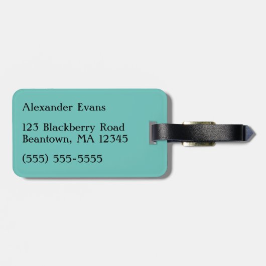 Trumpet Player Bagagelabel (Achterkant horizontaal)