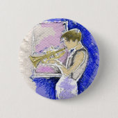 Trumpet Player Button (Voorkant)