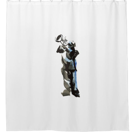 Trumpet Player Douchegordijn (Voorkant)