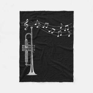 Trumpet Player Fleece Deken