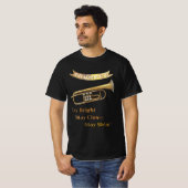 Trumpet Player Funny Humor Musical Instrument T-shirt (Voorkant volledig)