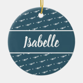 Trumpet Player Gift Custom Personalized Musician Keramisch Ornament