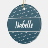 Trumpet Player Gift Custom Personalized Musician Keramisch Ornament (Links)