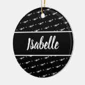 Trumpet Player Gift Custom Personalized Musician Keramisch Ornament (Links)
