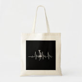 Trumpet Player Gift Musical Instrument Heartbeat T Tote Bag (Voorkant)