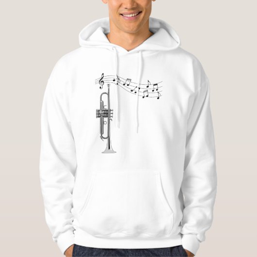 Trumpet Player Hoodie (Voorkant)