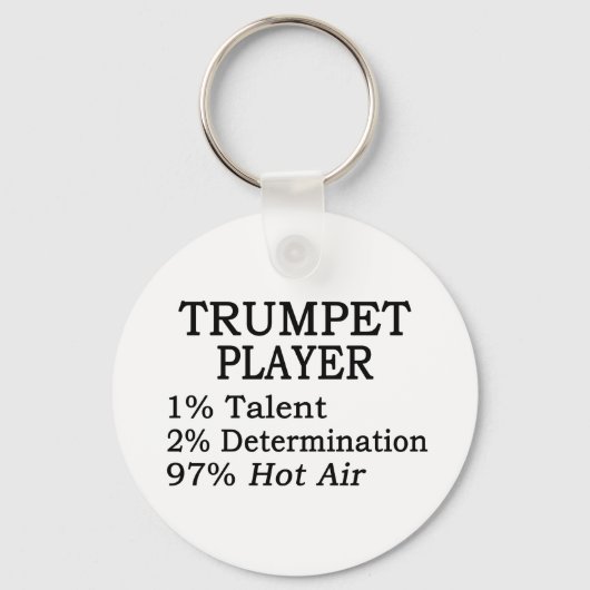 Trumpet Player Hot Air Sleutelhanger (Voorkant)