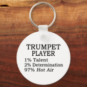 Trumpet Player Hot Air Sleutelhanger (Voorkant)