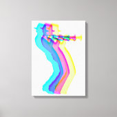 Trumpet Player Jazz Music Canvas afdrukken (Voorkant)