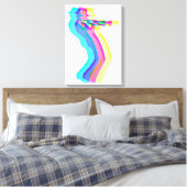 Trumpet Player Jazz Music Canvas afdrukken (Insitu (Slaapkamer))