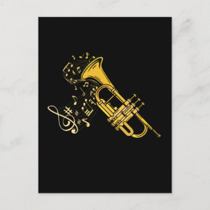 Trumpet Player Jazz Music Gift Big Band Trumpet Briefkaart