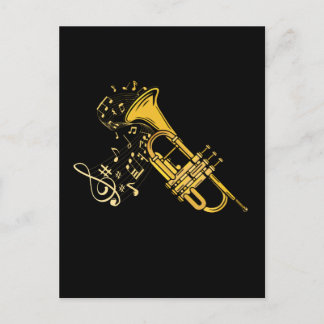 Trumpet Player Jazz Music Gift Big Band Trumpet Briefkaart