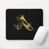 Trumpet Player Jazz Music Gift Big Band Trumpet Muismat (Met muis)