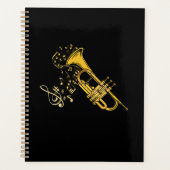 Trumpet Player Jazz Music Gift Big Band Trumpet Planner (Voorkant)