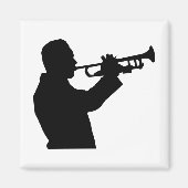 Trumpet Player Magneet (Voorkant)