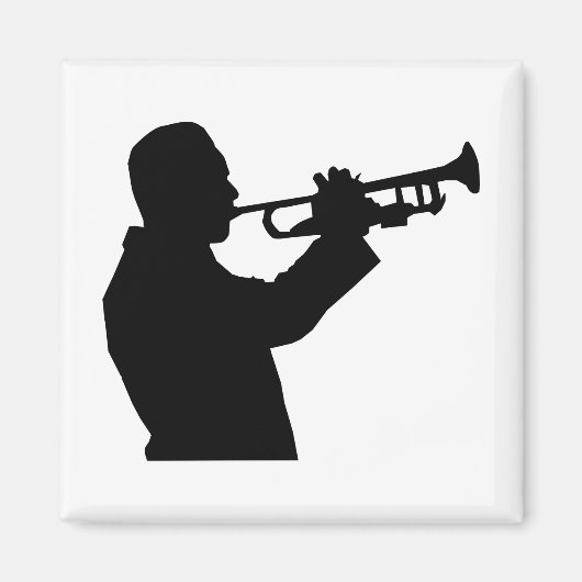 Trumpet Player Magneet (Voorkant)