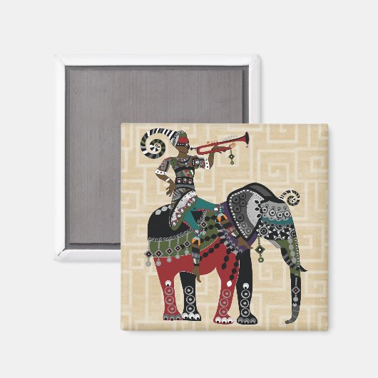 Trumpet Player Magneet (Voorkant / Achterkant)