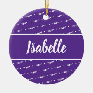 Trumpet Player Musician Gift Custom Keramisch Ornament