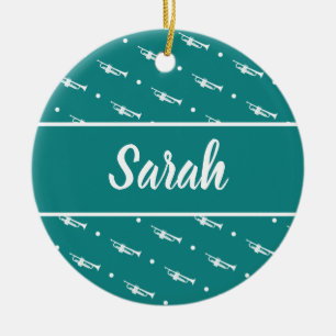 Trumpet Player Musician Gift Personated Custom Keramisch Ornament