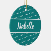 Trumpet Player Musician Gift Personated Custom Keramisch Ornament (Rechts)