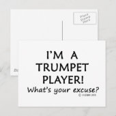 Trumpet Player-pardon Briefkaart (Voorkant / Achterkant)