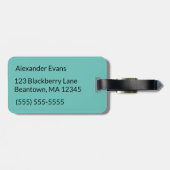 Trumpet Player personaliseren Bagagelabel (Achterkant horizontaal)