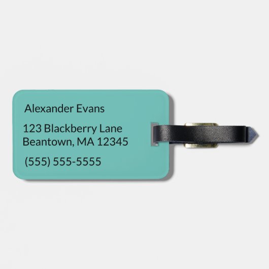 Trumpet Player personaliseren Bagagelabel (Achterkant horizontaal)