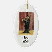 Trumpet Player Persoonlijke versiering Keramisch Ornament (Rechts)