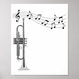 Trumpet Player Poster