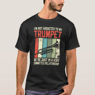 Trumpet Player Retro Ik ben niet geadviseerd om T-shirt