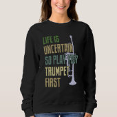 Trumpet Player Retro Style Trui (Voorkant)
