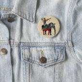 Trumpet Player Ronde Button 5,7 Cm (In situ)