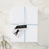 Trumpet Player start uw paard op Cadeaulabel (Met Touw)