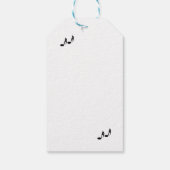 Trumpet Player start uw paard op Cadeaulabel (Achterkant)